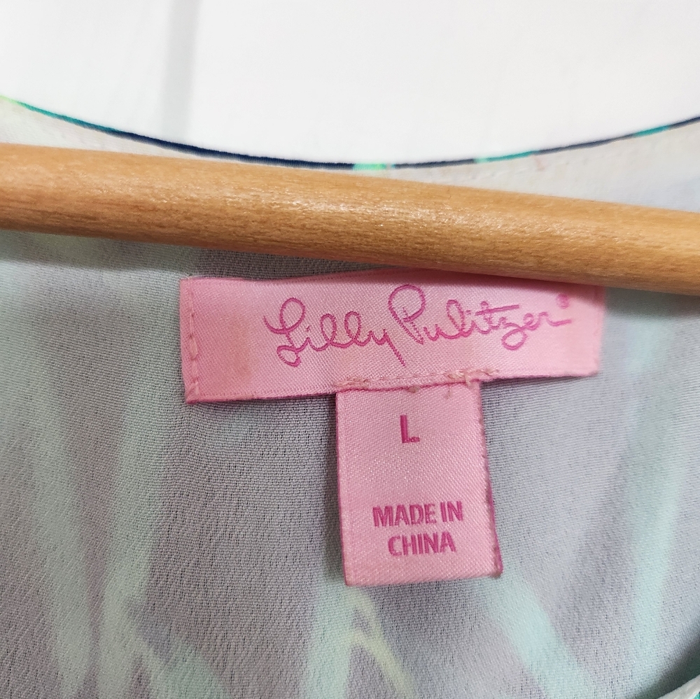 Lilly Pulitzer Pastel Patterned Top - Picture 2 of 7